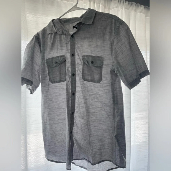 Men’s Alfani size medium short sleeve button down shirt - Picture 1 of 6